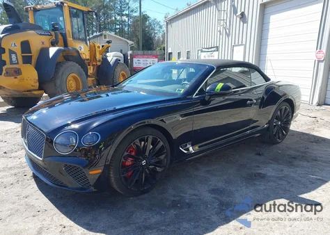 2023 Bentley Continental Gt Mulliner W12/Speed из США, поврежденный, VIN SCBDT4ZG5PC011507